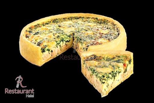 [TE76] Quiche Saumon Epinard 10/12 personnes