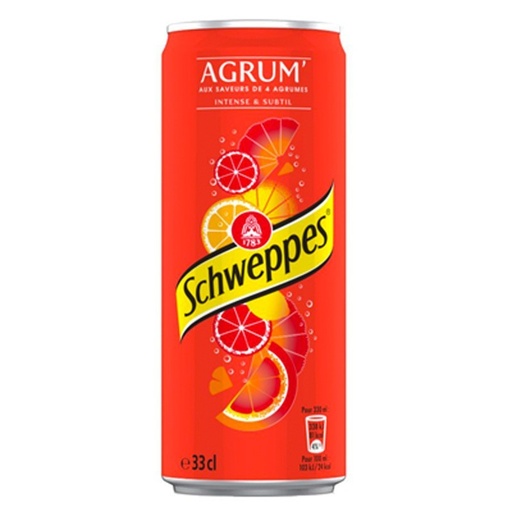 [CC392] Schweppes Agrum  33 cl